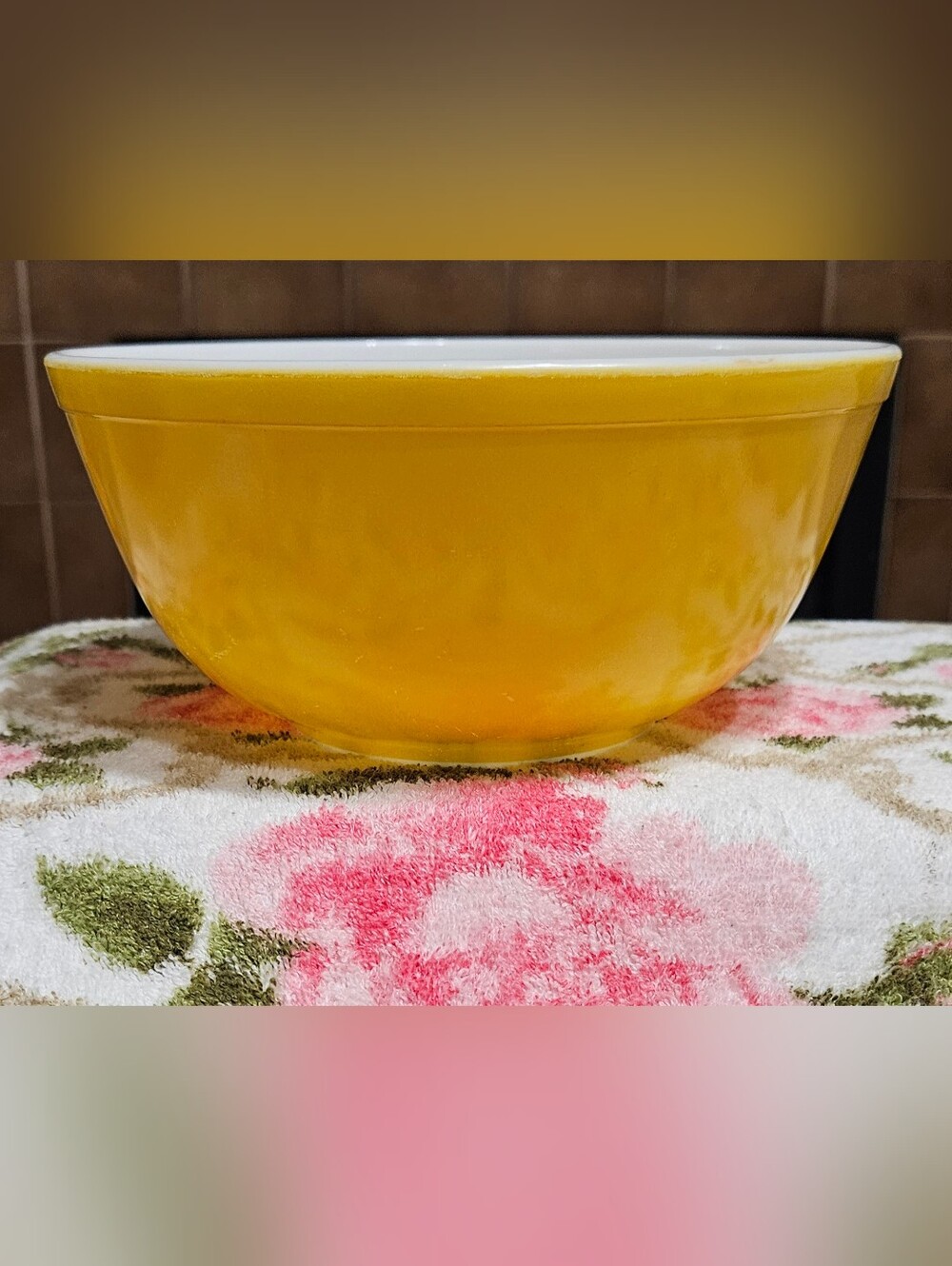 Vintage Pyrex Yellow Mixing Bowl